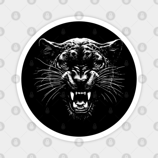 Panther Magnet by Silly Me Studio